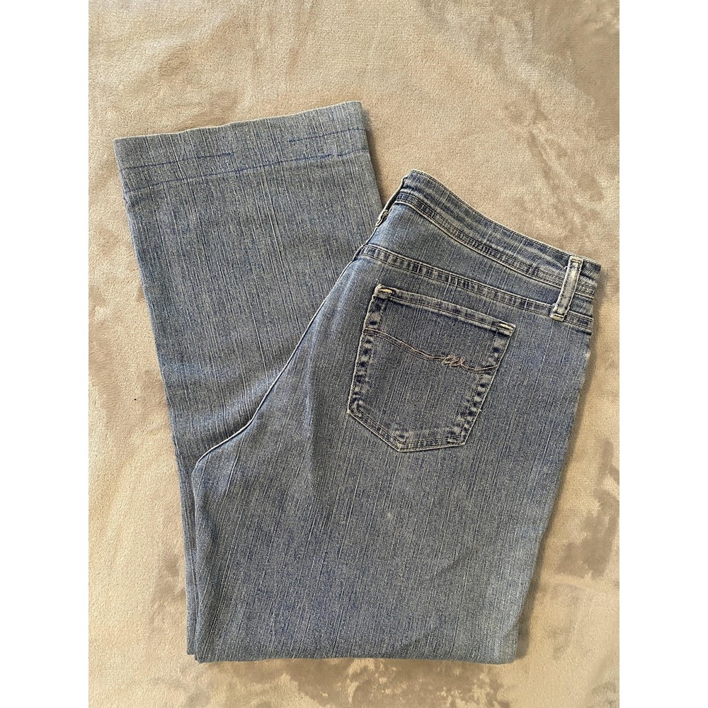 Vintage‎ Wrangler Jeans Womens 12 Long Blue Stretch Straight Leg Grunge Country